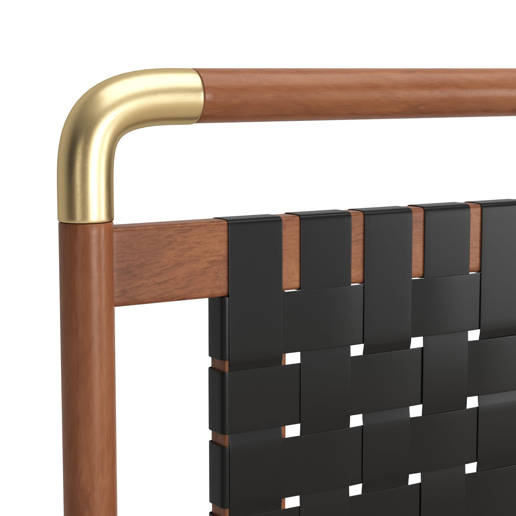 Netz Black & Walnut King Bed - Ornate Home