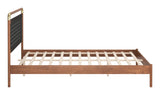 Netz Black & Walnut Queen Bed - Ornate Home