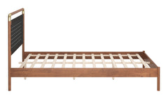 Netz Black & Walnut Queen Bed - Ornate Home