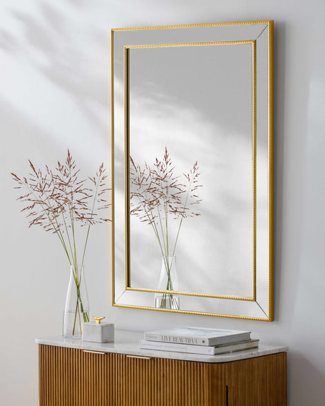 Netzschkau Rectangular Gold Mirror - Ornate Home