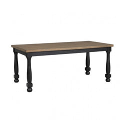 Neue Mills Black 7 Piece Dining Set - Ornate Home