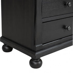 Neue Mills Black/Rustic Oak Queen 5 Piece Bedroom Set w/Chest (N2) - Ornate Home