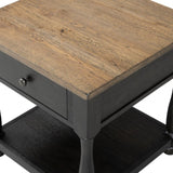 Neue Mills Weathered Black/Brown End Table - Ornate Home