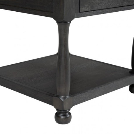Neue Mills Weathered Black/Brown End Table - Ornate Home