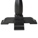 Neue Mills Weathered Black/Brown Round End Table - Ornate Home