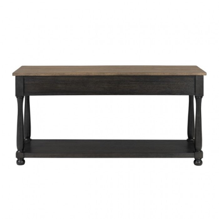 Neue Mills Weathered Black/Brown Sofa Table - Ornate Home