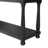 Neue Mills Weathered Black/Brown Sofa Table - Ornate Home