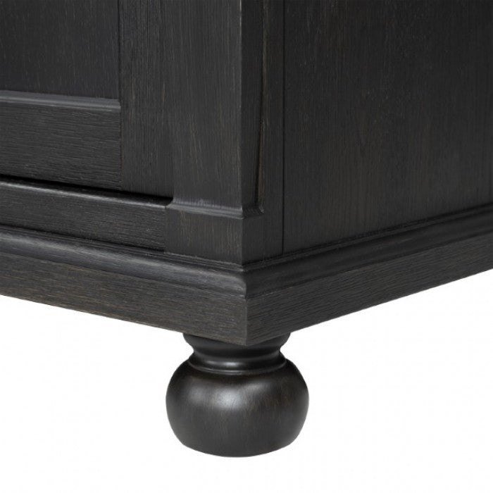 Neue Mills Weathered Black/Brown Tv Stand - Ornate Home