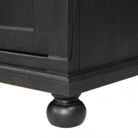 Neue Mills Weathered Black/Brown Tv Stand - Ornate Home