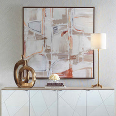 Neutral Nirvana Multicolor Abstract Canvas Art - Ornate Home