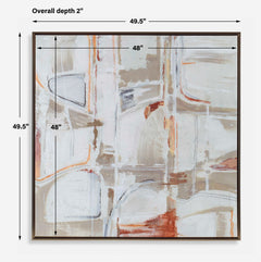 Neutral Nirvana Multicolor Abstract Canvas Art - Ornate Home