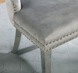 Neuveville White/Chrome 7 Pc. Dining Room Set - Ornate Home