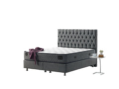 Nevada Grey Storage Bed With Headboard - Ornate Home