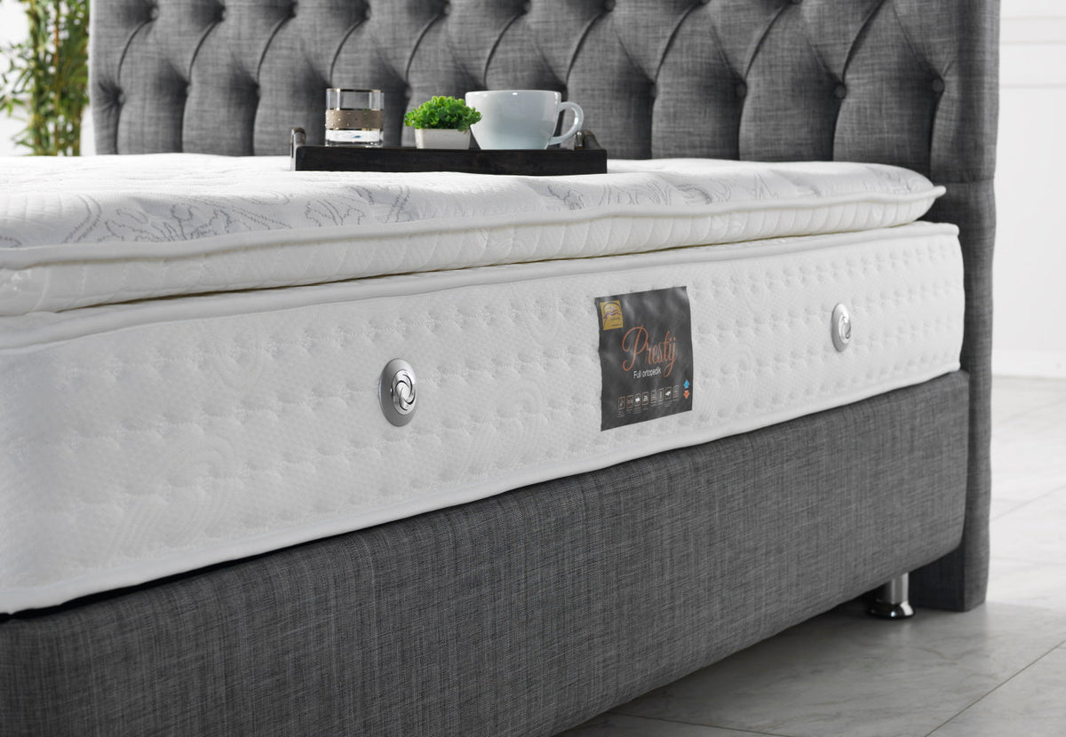 Nevada Grey Storage Bed With Headboard - Ornate Home