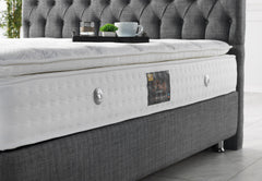 Nevada Grey Storage Bed With Headboard - Ornate Home