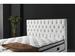 Nevada White Storage Bed With Headboard - Ornate Home