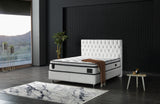 Nevada White Storage Bed With Headboard