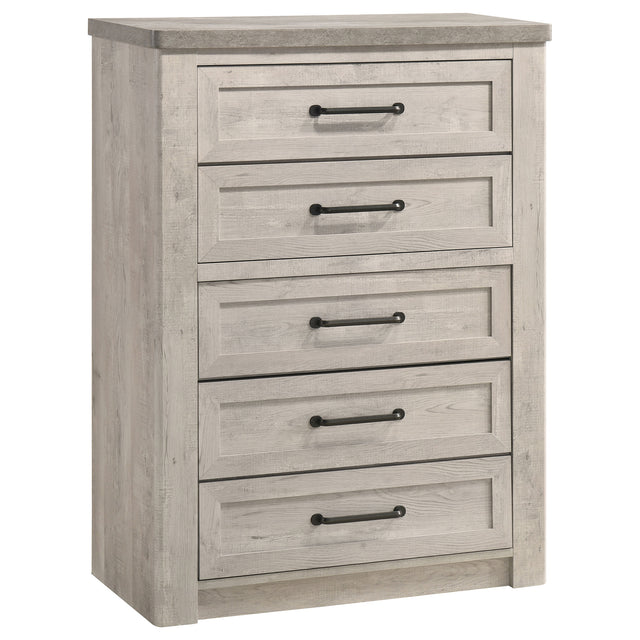 Nevado Grey / Weathered Taupe Chest - Ornate Home