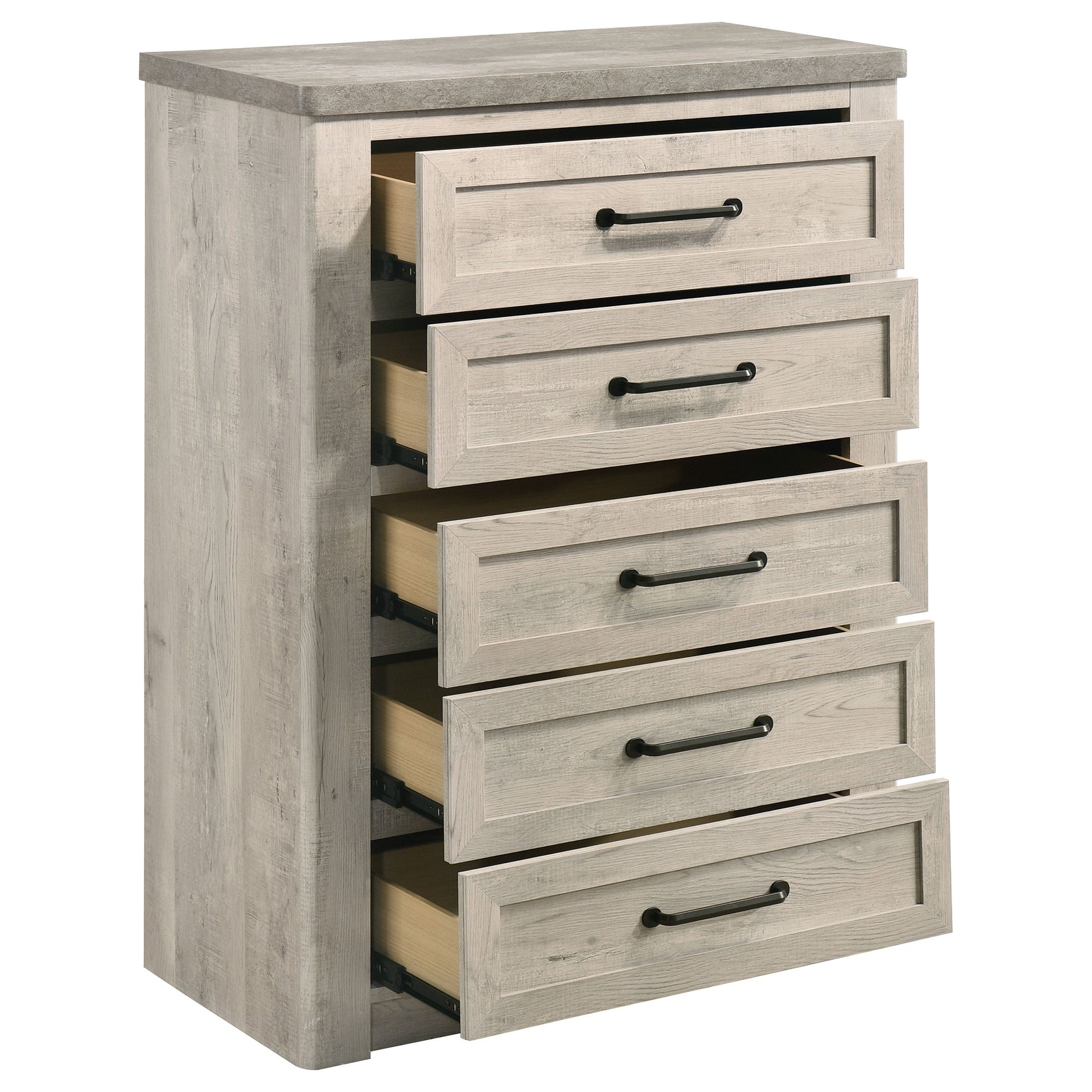 Nevado Grey / Weathered Taupe Chest - Ornate Home
