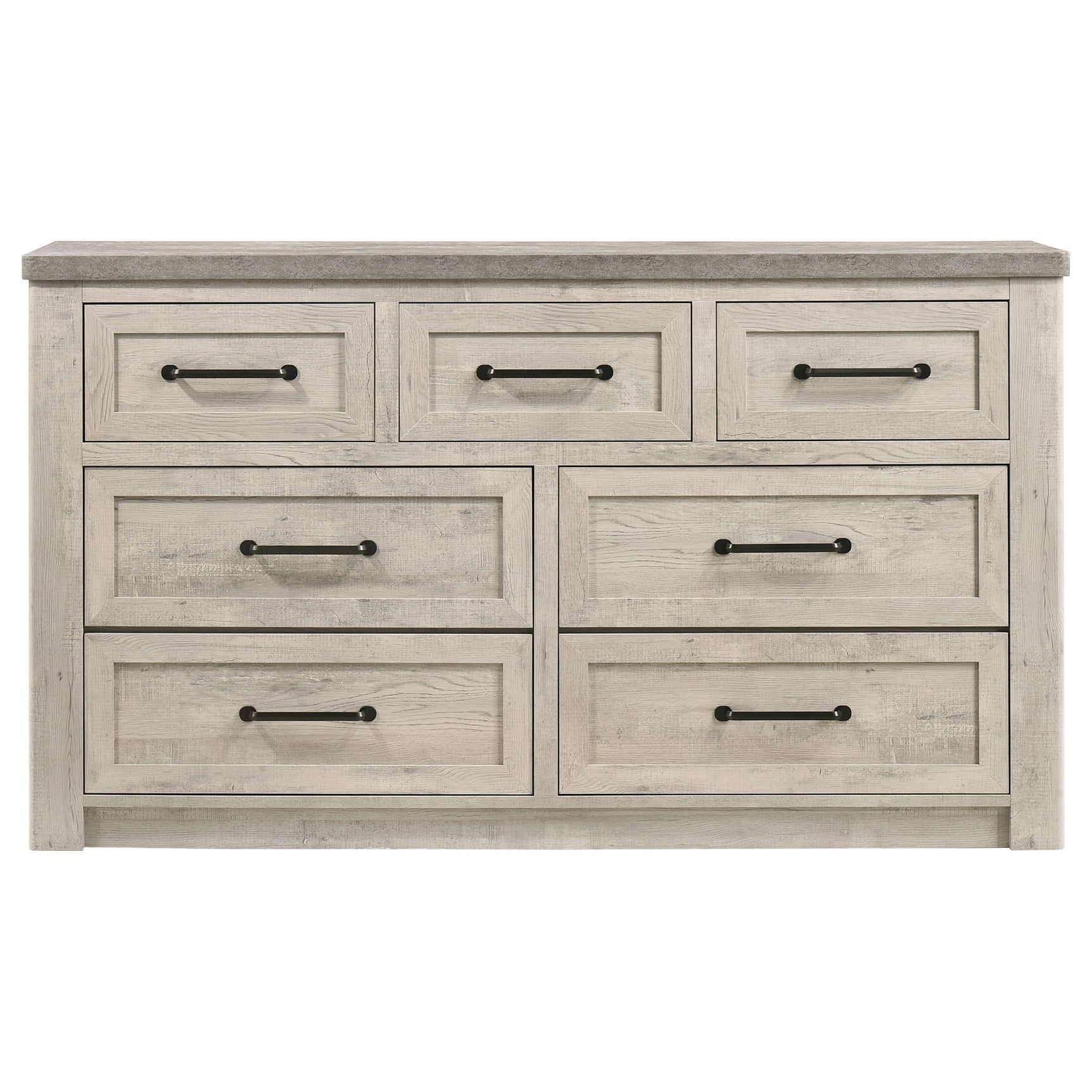 Nevado Grey / Weathered Taupe Dresser - Ornate Home