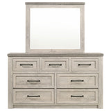 Nevado Grey / Weathered Taupe Dresser With Mirror - Ornate Home