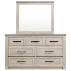 Nevado Grey / Weathered Taupe Dresser With Mirror - Ornate Home