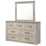 Nevado Grey / Weathered Taupe Dresser With Mirror - Ornate Home