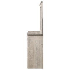 Nevado Grey / Weathered Taupe Dresser With Mirror - Ornate Home