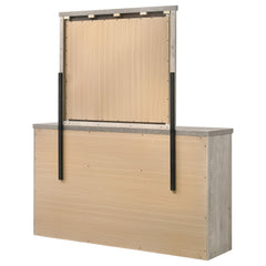 Nevado Grey / Weathered Taupe Dresser With Mirror - Ornate Home