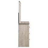 Nevado Grey / Weathered Taupe Dresser With Mirror - Ornate Home