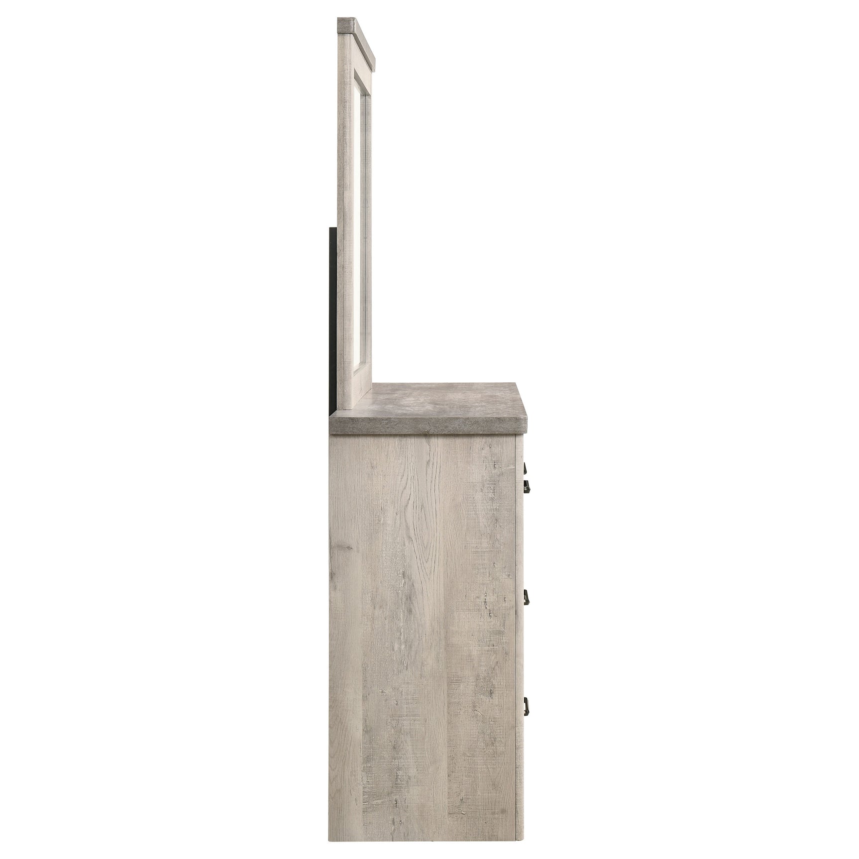 Nevado Grey / Weathered Taupe Dresser With Mirror - Ornate Home