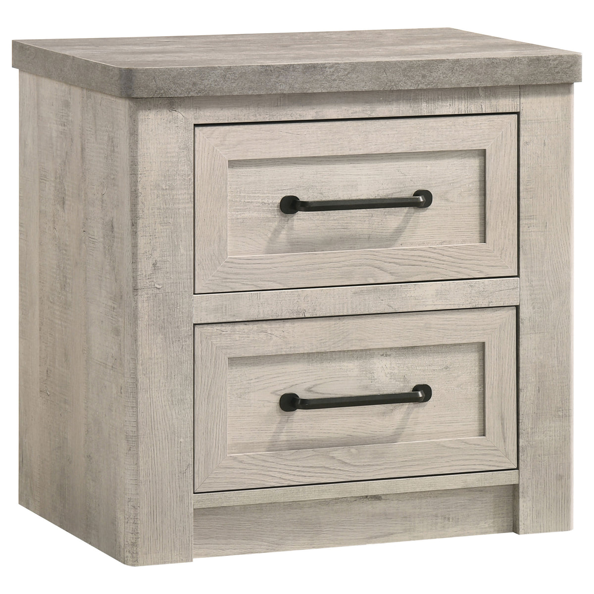 Nevado Grey / Weathered Taupe E King 5 Pc Bedroom Set - Ornate Home