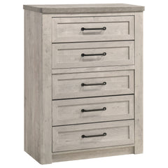 Nevado Grey / Weathered Taupe E King 5 Pc Bedroom Set - Ornate Home