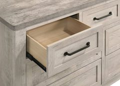 Nevado Grey / Weathered Taupe E King 5 Pc Bedroom Set - Ornate Home