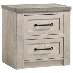 Nevado Grey / Weathered Taupe Nightstand - Ornate Home