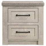 Nevado Grey / Weathered Taupe Nightstand - Ornate Home