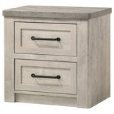 Nevado Grey / Weathered Taupe Nightstand - Ornate Home