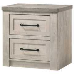 Nevado Grey / Weathered Taupe Nightstand - Ornate Home