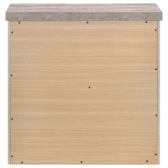 Nevado Grey / Weathered Taupe Nightstand - Ornate Home