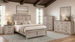 Nevado Grey / Weathered Taupe Nightstand - Ornate Home