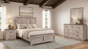 Nevado Grey / Weathered Taupe Queen 4 Pc Set - Ornate Home