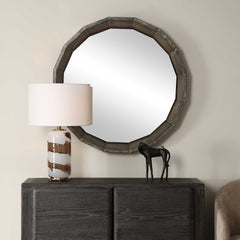 Neve Bronze Round Mirror - Ornate Home