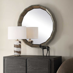 Neve Bronze Round Mirror - Ornate Home