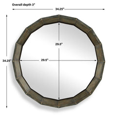 Neve Bronze Round Mirror - Ornate Home