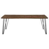 Neve Grey Sheesham 80-inch Live Edge Dining Table - Ornate Home