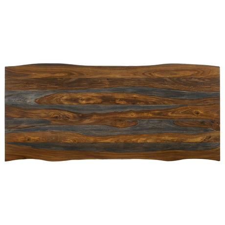 Neve Grey Sheesham 80-inch Live Edge Dining Table - Ornate Home