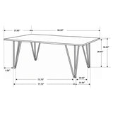 Neve Grey Sheesham 80-inch Live Edge Dining Table - Ornate Home
