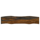 Neve Grey Sheesham Live Edge Wood Dining Bench Hairpin Legs - Ornate Home