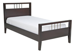 Nevis Espresso Wood Queen Platform Bed - Ornate Home