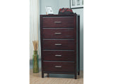 Nevis Five Drawer Chest in Espresso - Ornate Home